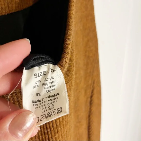 Animale Rust Ribbed Maxi Dress. Size XL. - Picture 6 of 10